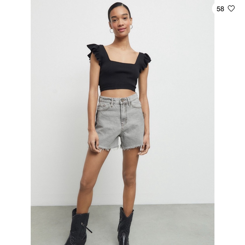 BDG Gray Denim Shorts